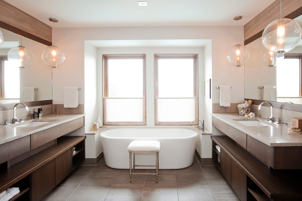 West Vancouver West Coast Contemporary New Build - Modern - Bathroom ...