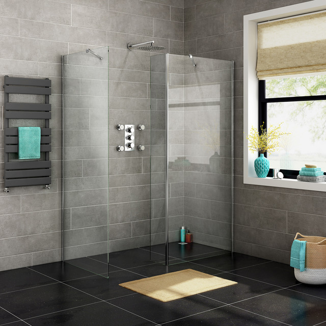Wet Room Shower Enclosures 800x900mm 8mm Premium EasyClean