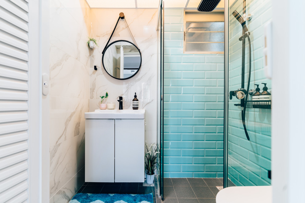 Bathroom - scandinavian bathroom idea in Singapore