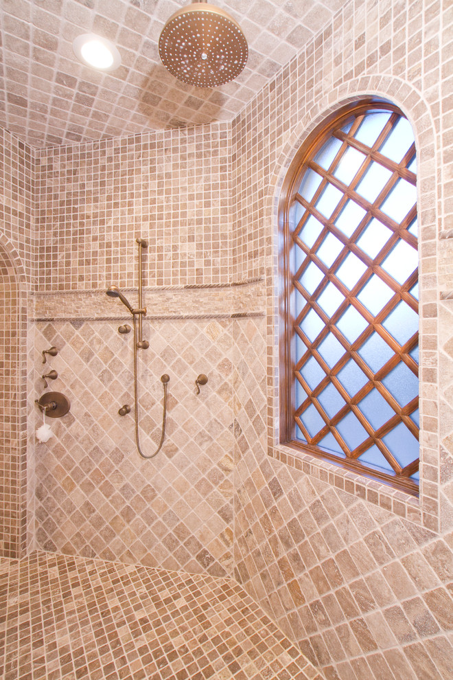 Inspiration for a mediterranean bathroom remodel in Phoenix