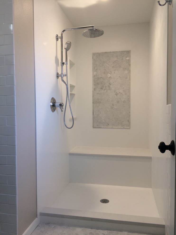 White & Blue Traditional Bathroom Traditional Bathroom Albuquerque by Kitchen Studio Houzz