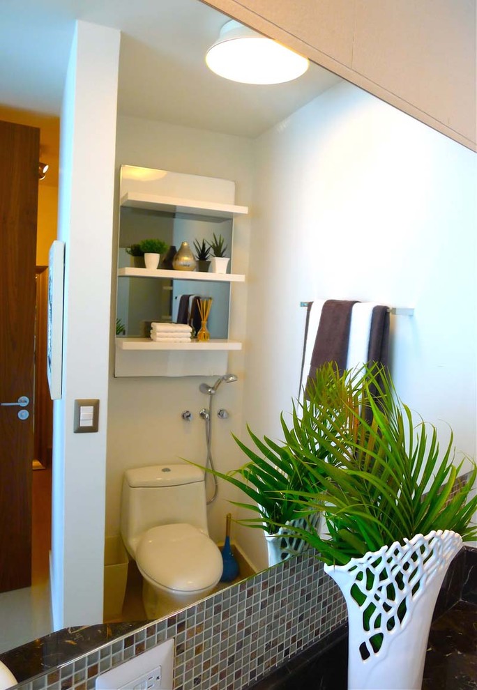 White & Wood Ensuite - Beach Style - Bathroom - Toronto - by TLC Design ...