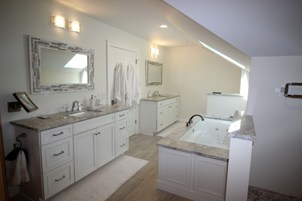 White Bathroom Remodel - Traditional - Bathroom - Wilmington - by Bath ...
