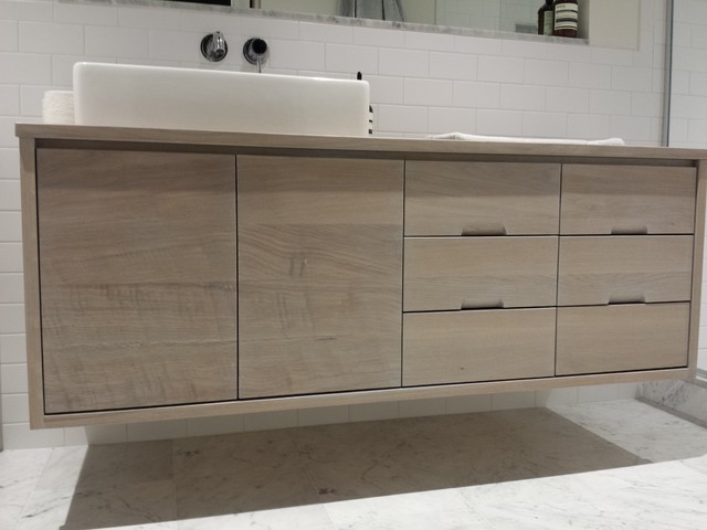 White Oak Hardwood Vanity - Contemporary - Bathroom - New York - by Dsl ...