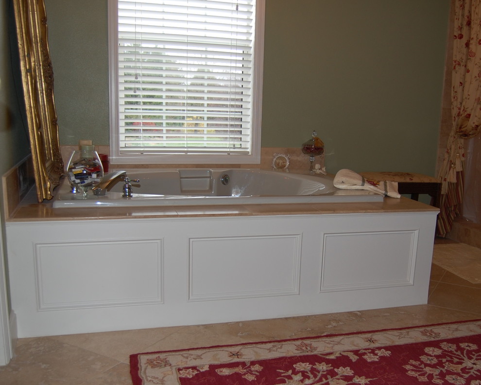 White Panel Tub Moulding Traditional Bathroom Portland by Julie
