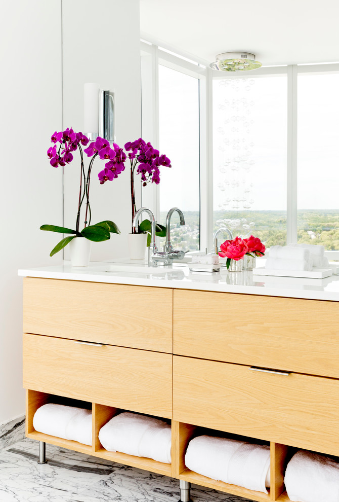 White Plains Penthouse Master Bathroom - Contemporary - Bathroom - New ...