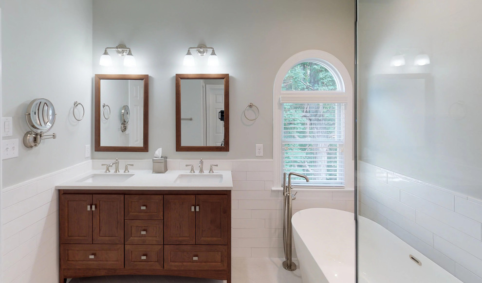 Wilkinson Master Bath Transitional Bathroom Raleigh by