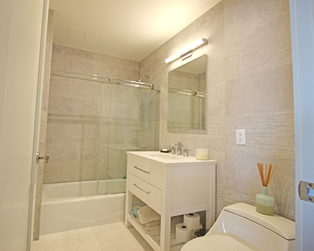 Williamsburg Waterfront Apartment Remodel, New York Contemporain