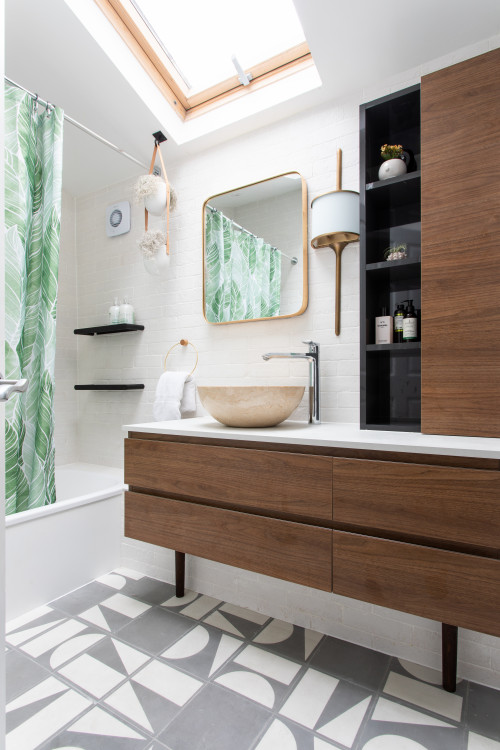 Scandinavian Style: Elevate Your Bathroom with Tropical Bathroom Curtain Ideas