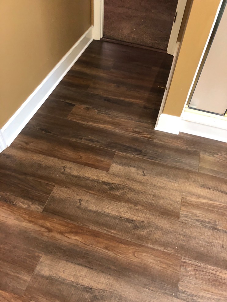 Wood Coretec Waterproof Floor Traditional Bathroom Atlanta by Alan's Flooring Houzz