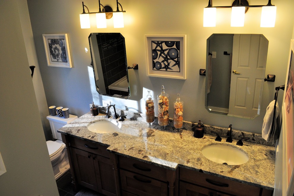 Wood Residence Bath Remodel Modern Bathroom Chicago by Kitchen