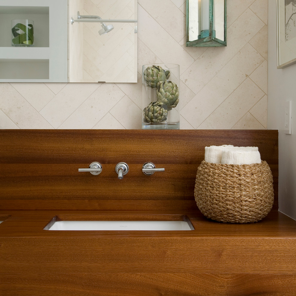 Wood Vanity Countertops - Contemporary - Bathroom ...