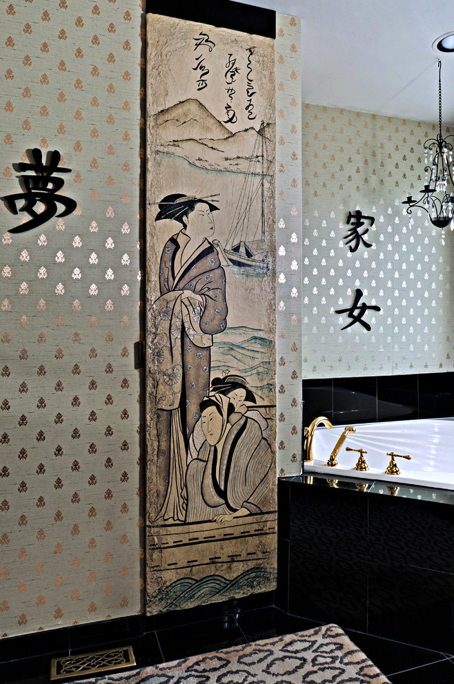 Inspiration for an asian bathroom remodel in Toronto