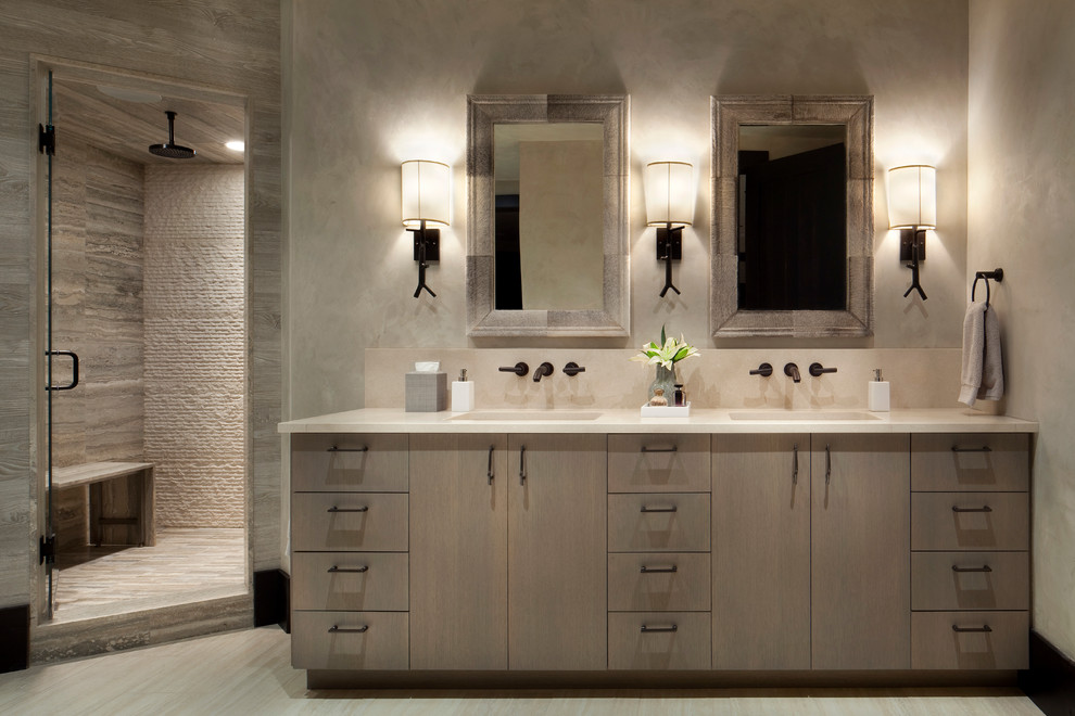 Photo of a contemporary bathroom in New York.