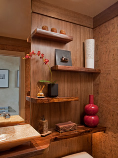Zen Spa Powder Room Remodel: Media, PA - Modern - Badezimmer