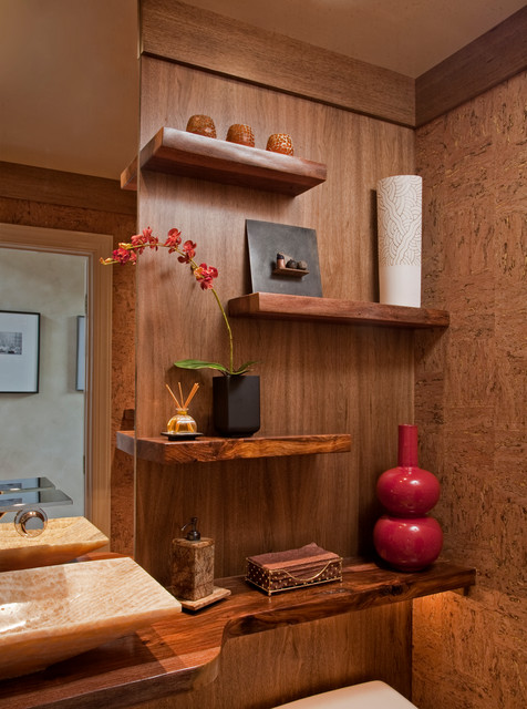 Zen Spa Powder Room Remodel: Media, PA - Modern - Badezimmer