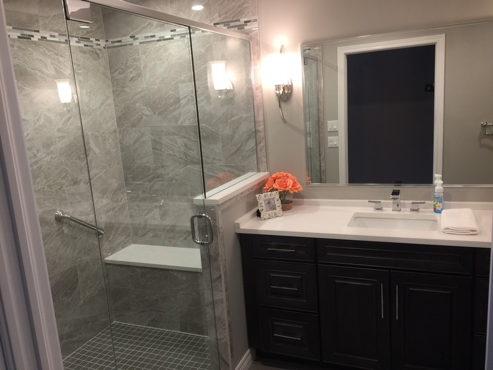 Zero clearance shower Contemporary Bathroom Toronto by Adelaide