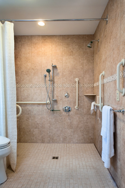 Zero Threshold Shower Transitional Bathroom Philadelphia By