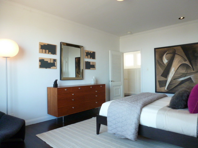 Contemporary bedroom in San Francisco.