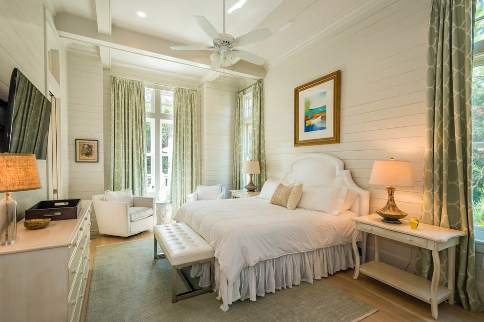 This is an example of a coastal bedroom in Miami.