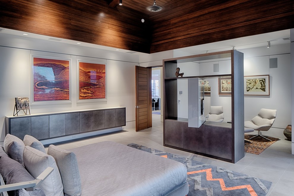 Photo of a contemporary bedroom in Charleston.