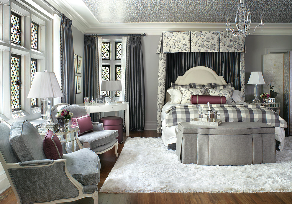 Elegant bedroom photo in New York