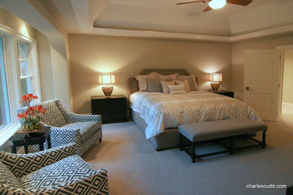 ミネアポリスにあるトラディショナルスタイルのおしゃれな寝室