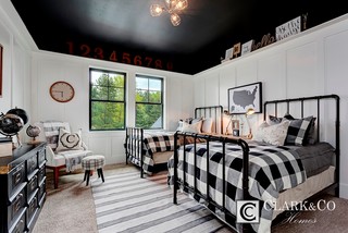Farmhouse black sale bed frame