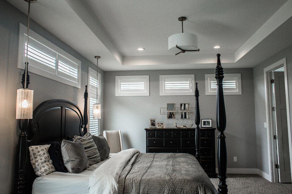 2017 Parade of Homes Contemporary Bedroom Cedar Rapids by