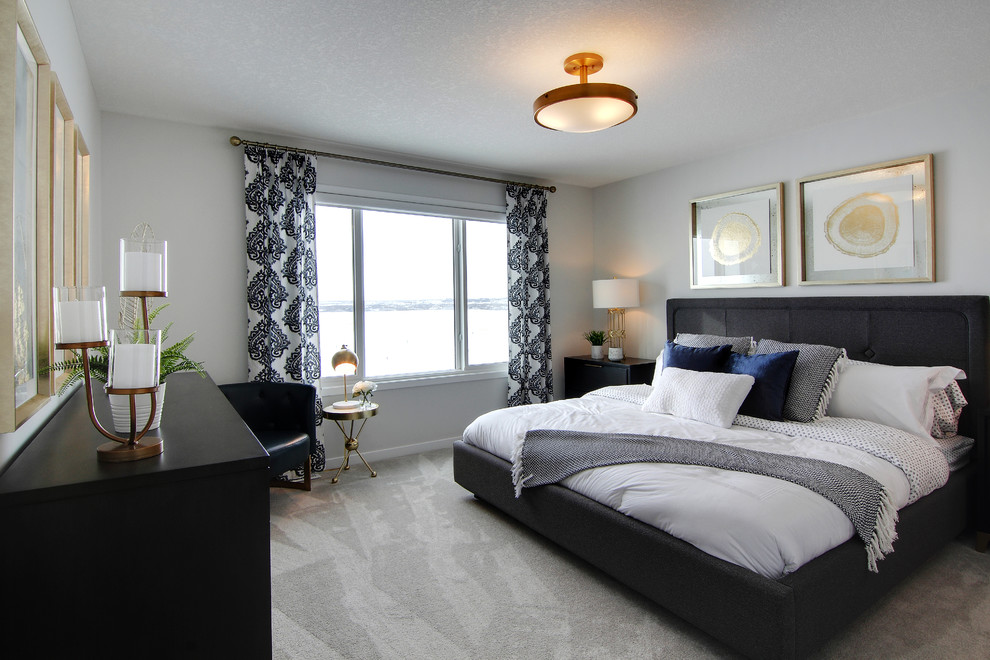 This is an example of a traditional bedroom in Calgary.