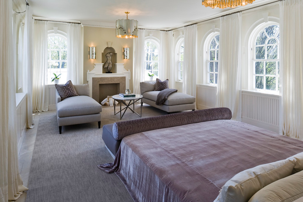Inspiration for a contemporary bedroom remodel in Toronto