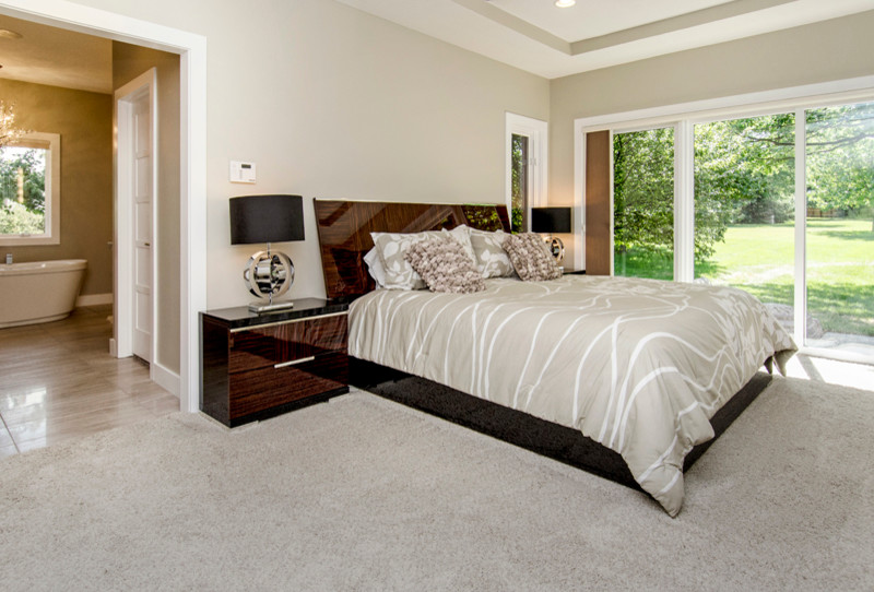 Example of a trendy bedroom design in Other