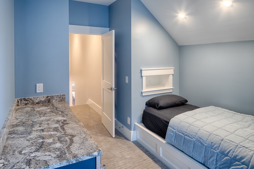 Bedroom - rustic bedroom idea in Charleston
