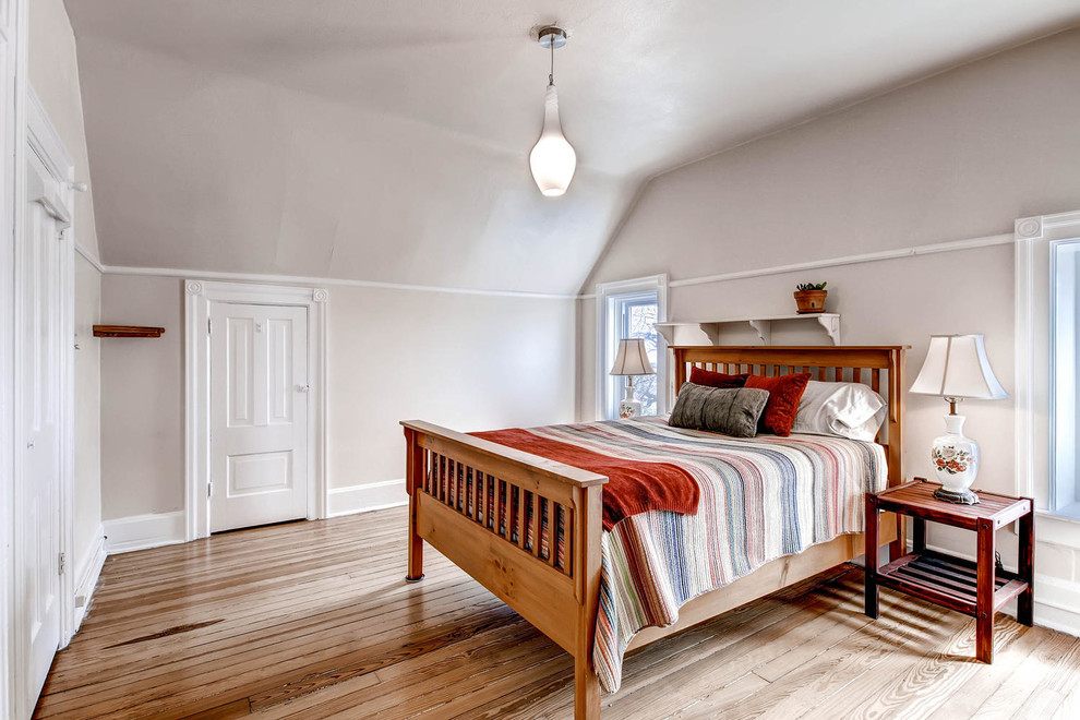 Inspiration for a victorian bedroom in Denver.