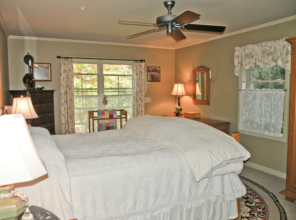 Elegant bedroom photo in Burlington