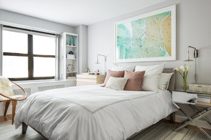 Inspiration for a modern bedroom remodel in San Francisco