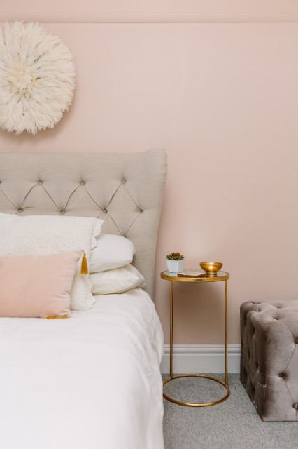 A calming pink master suite - Modern - Bedroom - London - by My Bespoke ...