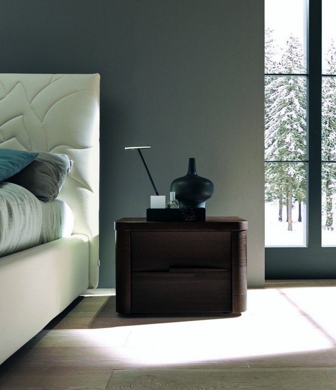 ABBRACCIO MODERN ITALIAN WENGE NIGHTSTAND - Modern - Bedroom - Miami ...