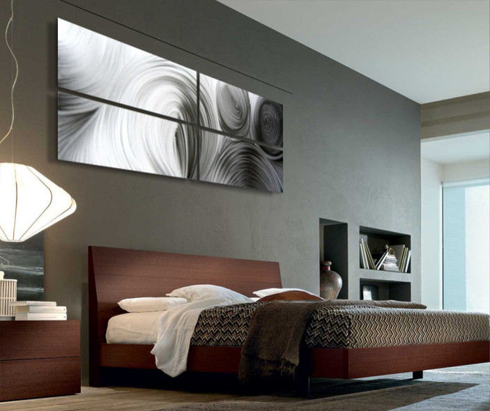 Inspiration for a modern bedroom remodel in Salt Lake City