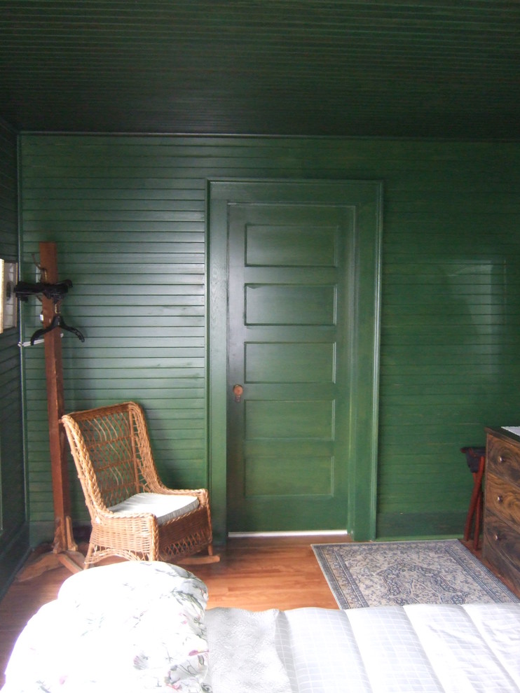 Exemple d'une chambre craftsman.