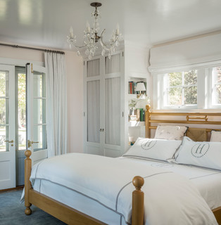 75 Landhausstil Schlafzimmer mit rosa Wandfarbe Ideen & Bilder - März 2023  | Houzz DE