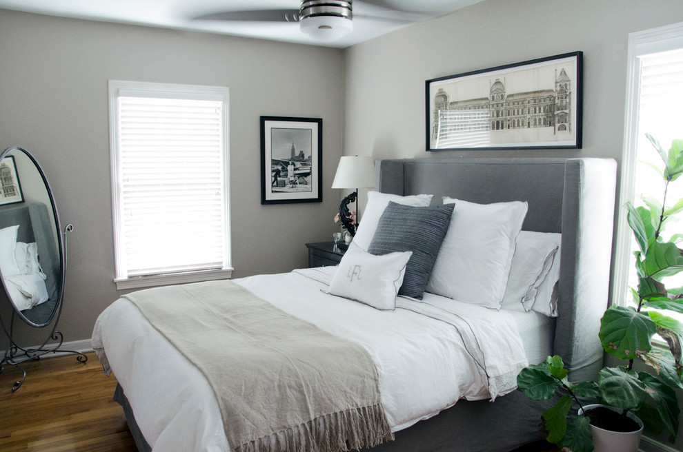 Inspiration for a transitional bedroom remodel in Austin