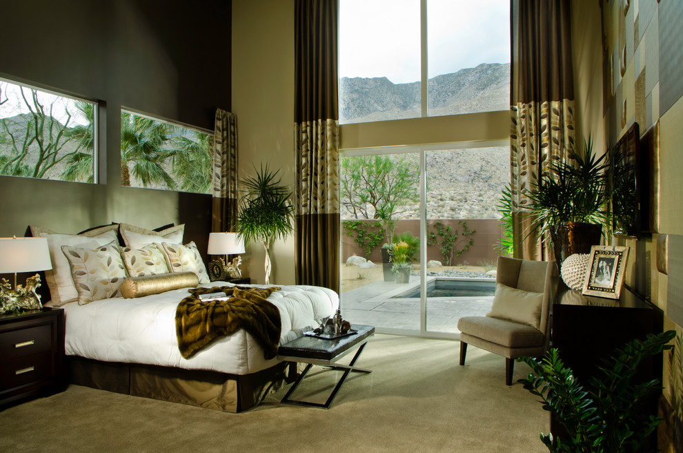 Example of a trendy bedroom design in San Diego