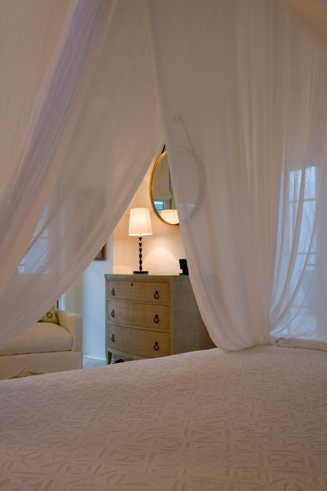 Elegant bedroom photo in Miami