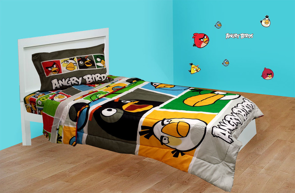 Angry Birds Bedding and Room Decorations Modern Bedroom