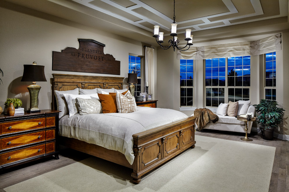 Transitional bedroom photo in Denver