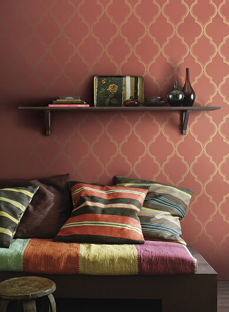 Antonina Vella Wallpaper - Transitional - Living Room - Other - by York  Wallcoverings Factory Store | Houzz IE