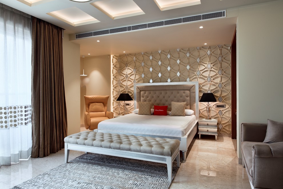 Bedroom - asian bedroom idea in Delhi