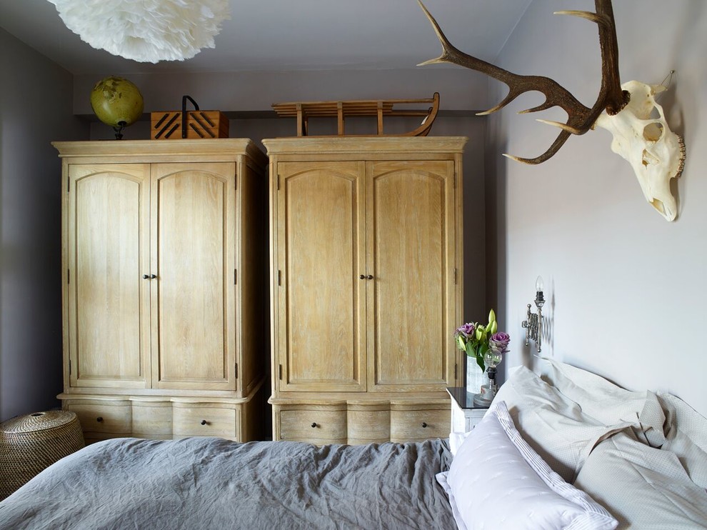Inspiration for an eclectic bedroom in London.