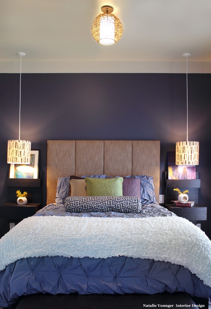 Example of a trendy bedroom design in Los Angeles